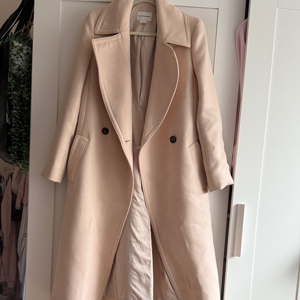 Club Monaco Cream Over Coat